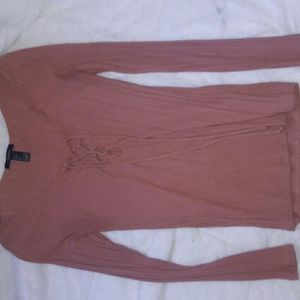 Forever 21 lace up shirt